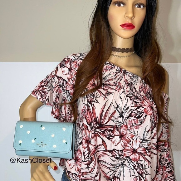 Kate Spade Darcy Embroidered Chain Crossbody & Convertible Wallet - Picture 12 of 12